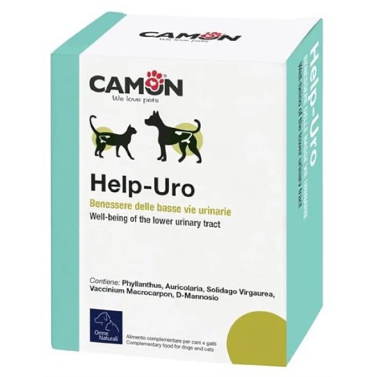 Camon Help-Uro: Supplemento Benessere Urinario Cani e Gatti, 30 Compresse