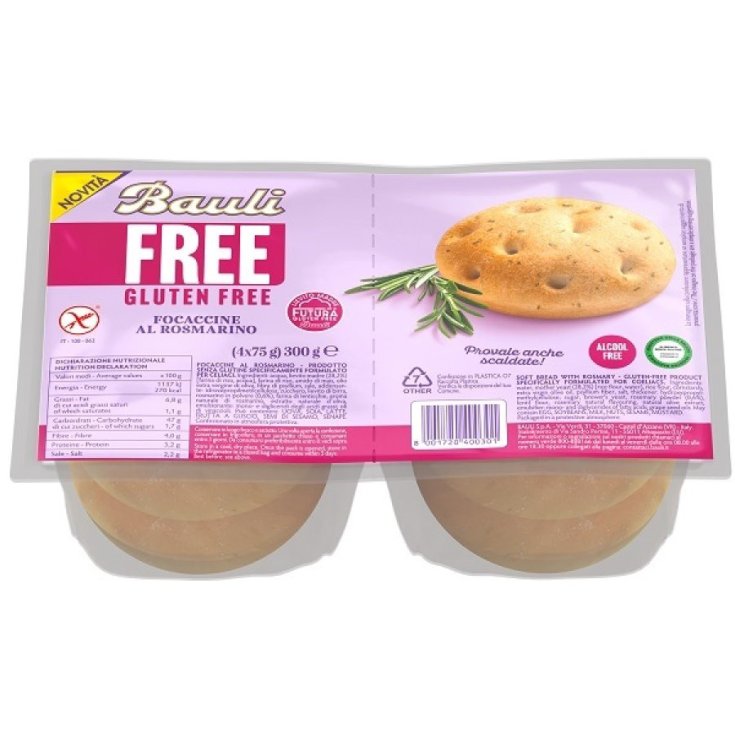 Bauli Free Focaccine Rosmarino Senza Glutine