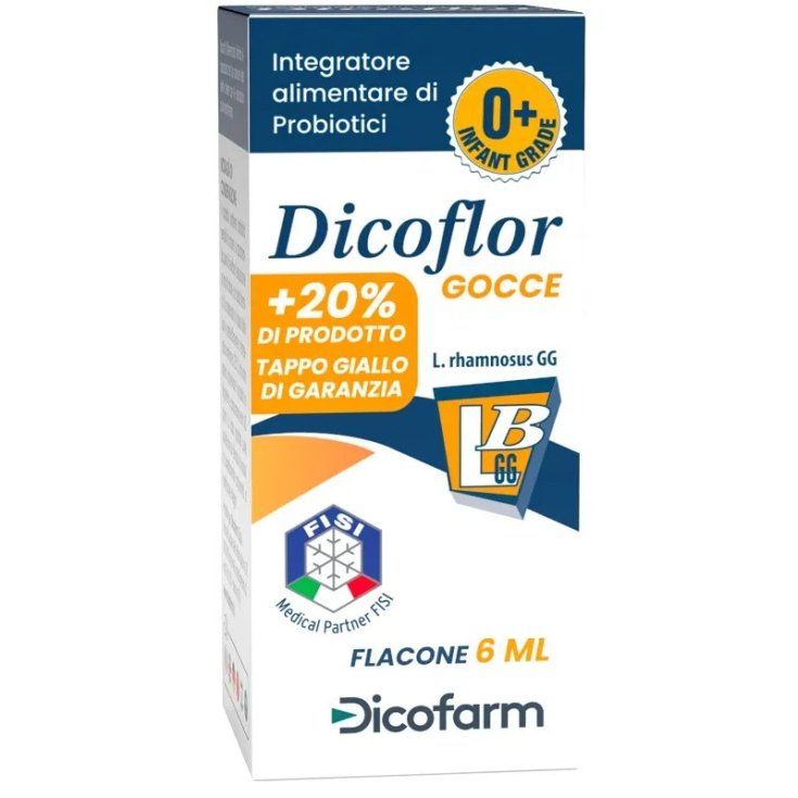 Dicoflor Gocce Integratore Probiotici, 6 ml Dicoflor Gocce Integratore Probiotici, 6 ml