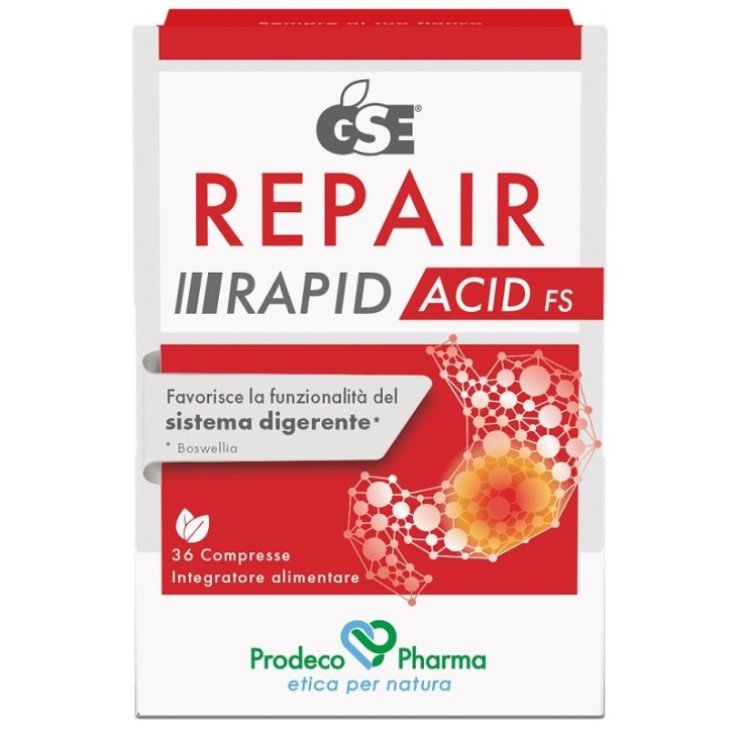 Prodeco Pharma GSE Repair Rapid Acid FS: Integratore per Acidit&agrave; - 36 Compresse