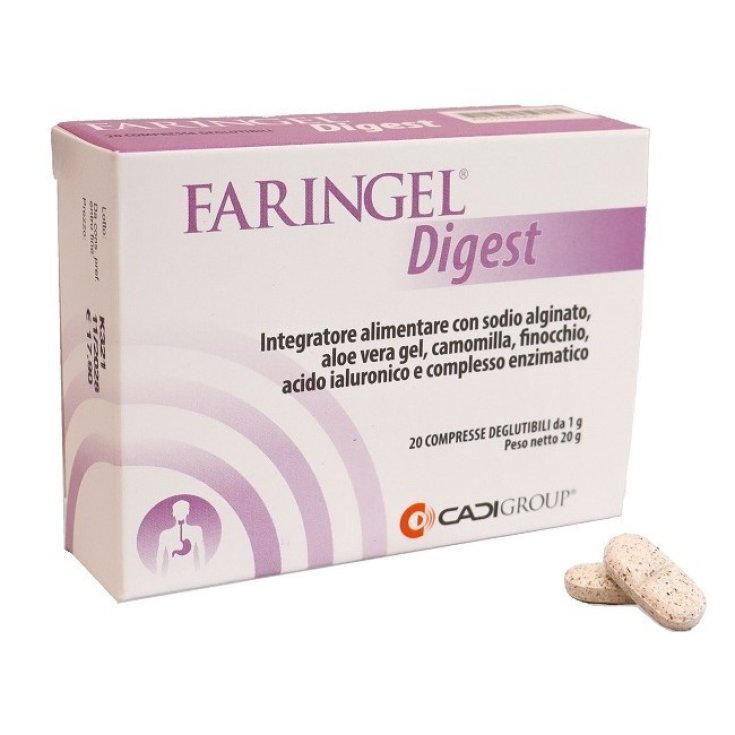 Faringel Digest: Integratore Alimentare per la Digestione, 20 Compresse