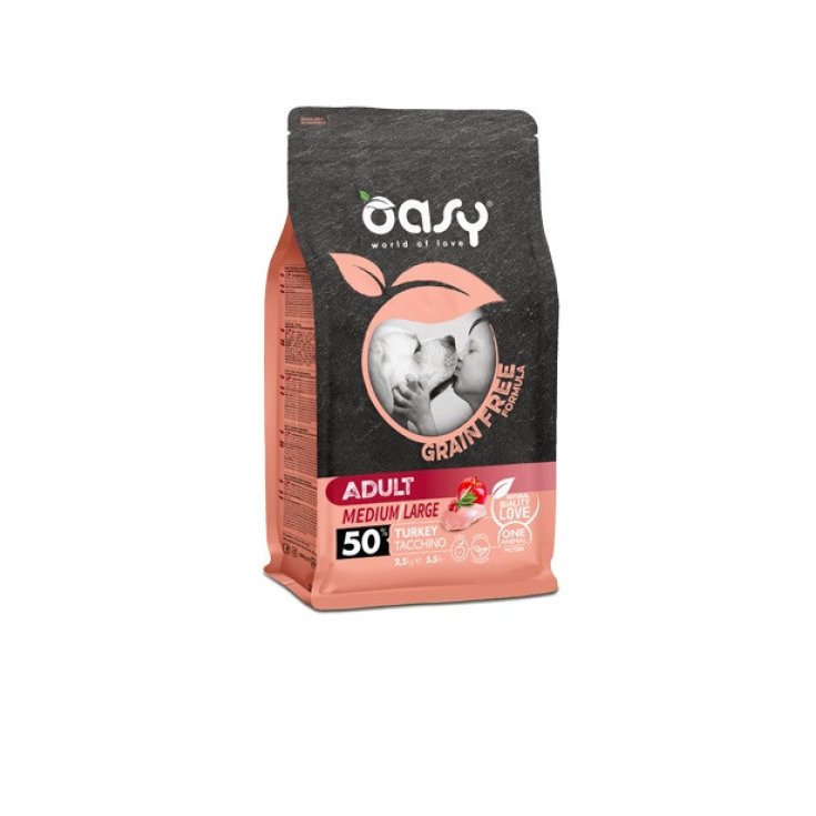 Wonderfood Oasy Grain Free Adult Medium Large Tacchino, 12 kg
