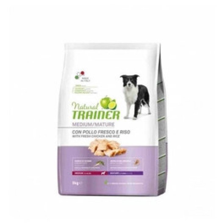 Trainer Natural Crocchette Cane Senior Taglia Media Pollo Fresco 3 Kg