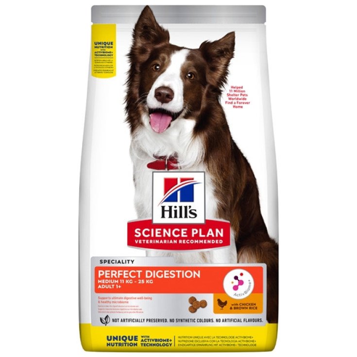 Hill's Science Plan Perfect Digestion Adult Medium 1+ Pollo e Riso 12kg