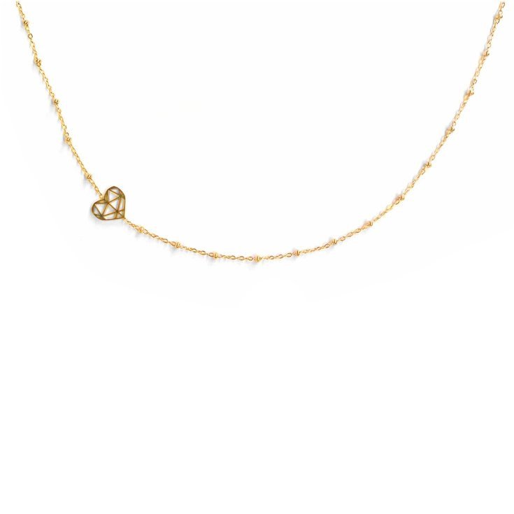 Ab-Global Srl Collana Smile Acciaio Ipoallergenico, 40 cm