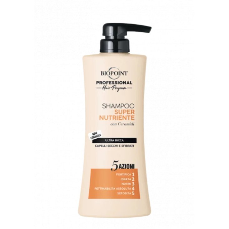 Biopoint Shampoo Super Nutriente per Capelli Secchi e Sfibrati 400ml