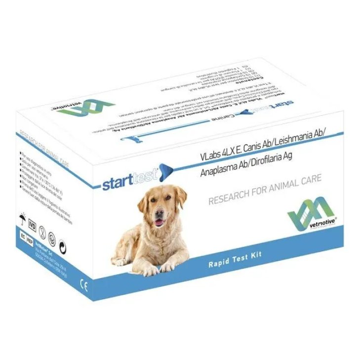 Vetmotive Start Test VLabs 4LX E. Canis/Leishmania Canis/Anaplasma 10 Test