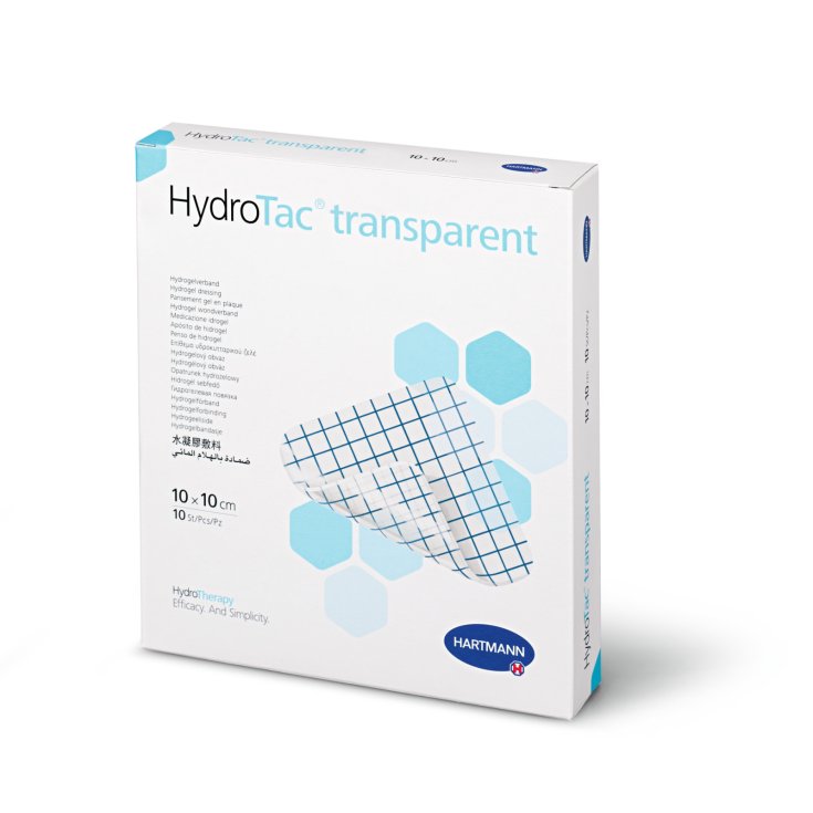 Hartmann HydroTac Transparent Medicazione Idrogel 10x10 cm