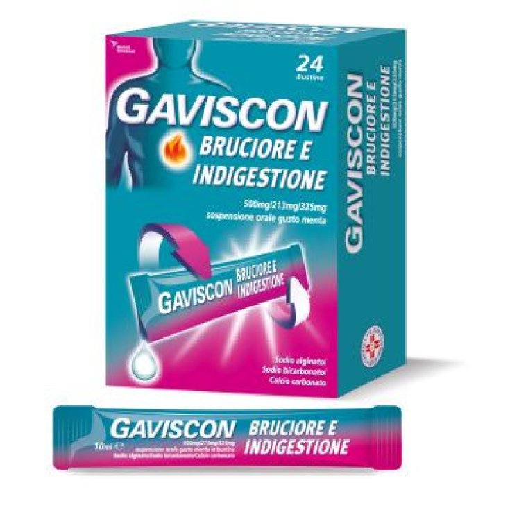 Gaviscon Bruciore e Indigestione Espositore 8 Pezzi