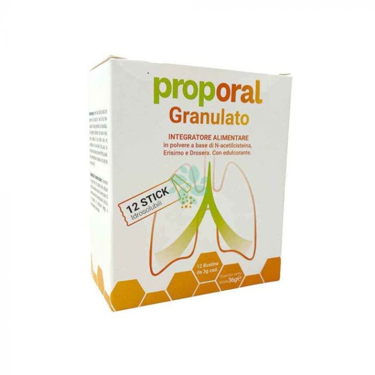Proporal Granulato Integratore per Funzionalit&agrave; Vie Respiratorie, 12 Stick Idrosolubili