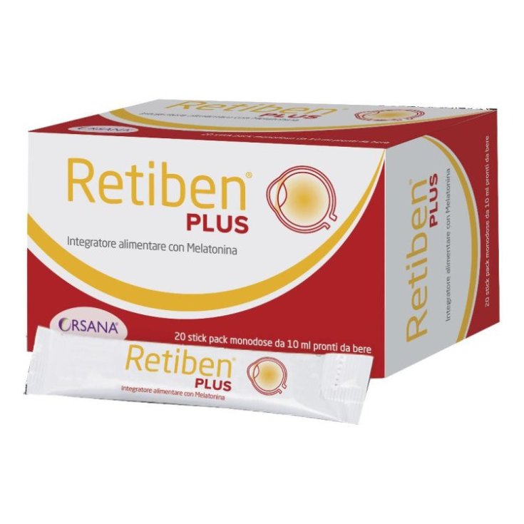 Orsana Retiben Plus Integratore per la Vista - 20 Stick