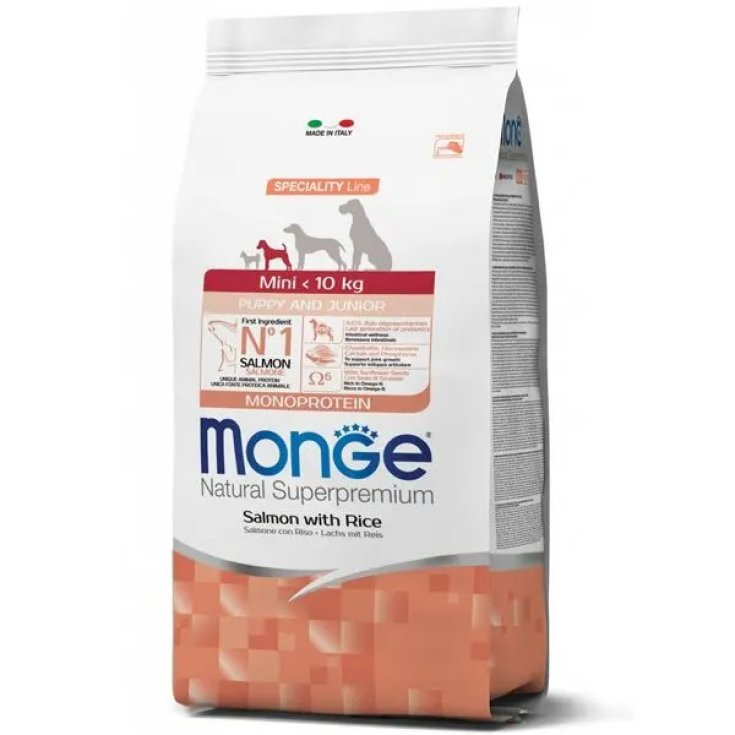Monge Mini Puppy Salmone e Riso 7,5kg per Cani Cuccioli