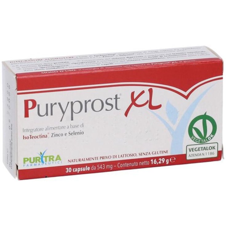 Purytra Farmaceutici Puryprost XL: Integratore per Prostata, 30 Capsule