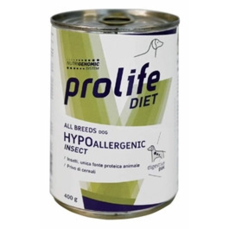Prolife Diet Hypoallergenic Insect 400g, Cibo Umido per Cani con Intolleranze