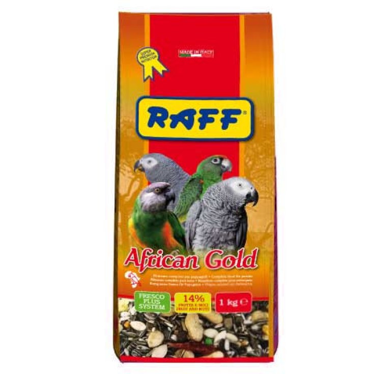 Raff African Gold Pappagalli Africani, Alimento Completo 1 Kg