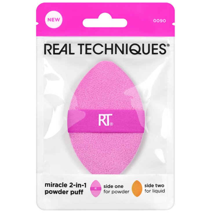 Real Techniques Miracle 2-in-1 Powder Puff: Spugna multiuso make-up