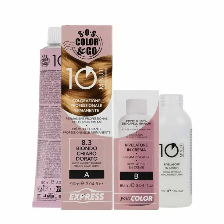 Sos Color&Go Colorazione Permanente 8.3 Biondo Chiaro Dorato
