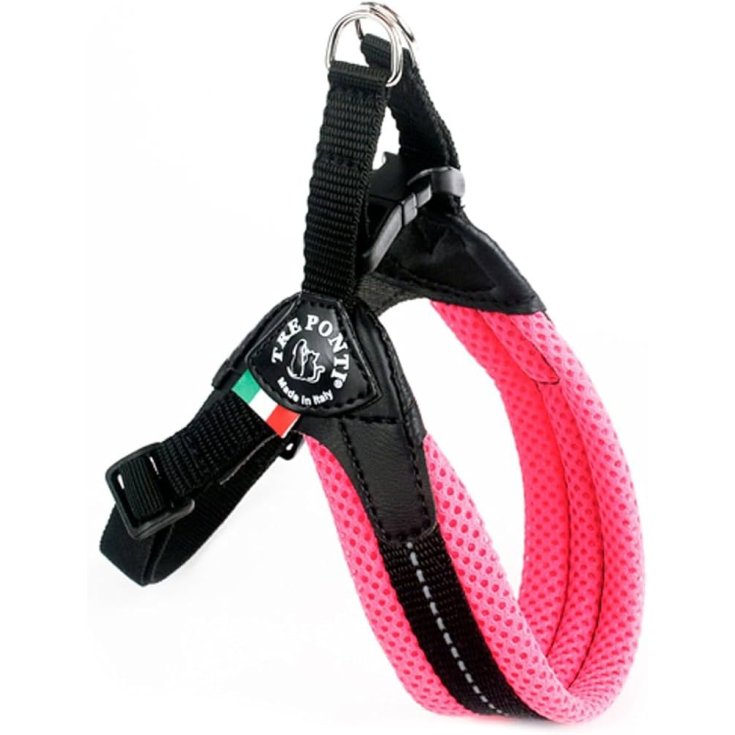 Tre Ponti Easy Fit Rosa Fluo Taglia 2 - Pettorina Regolabile per Cani