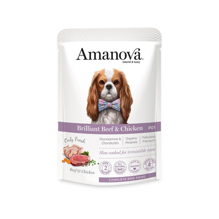 Amanova Mangime Umido per Cani con Pollo 100 g
