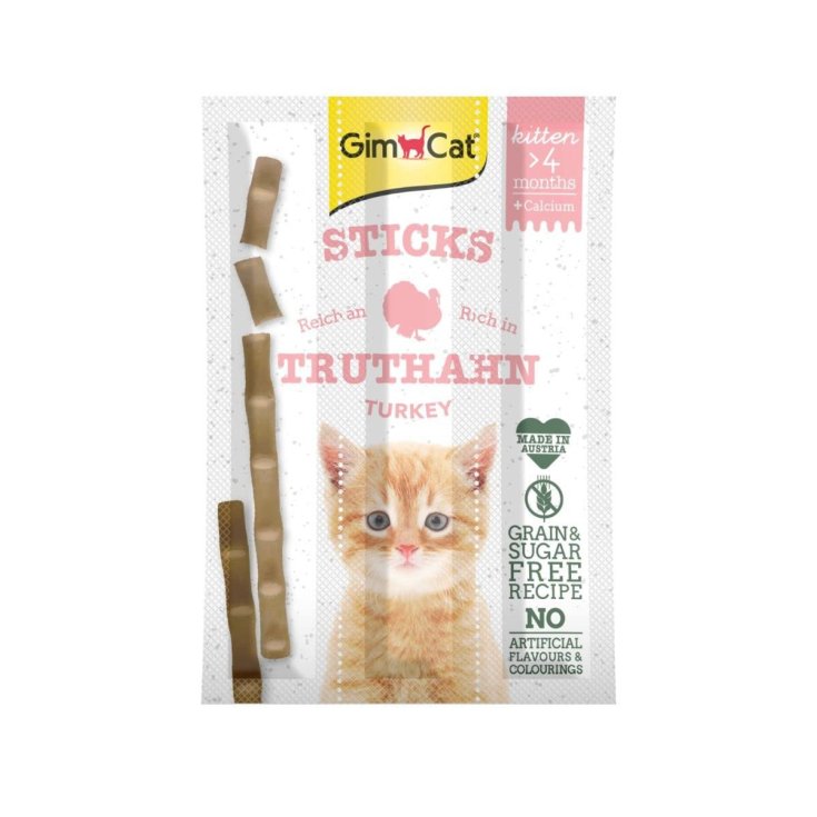 Gimcat Kitten Sticks Turk&Calc Parafarmaco per Gattini