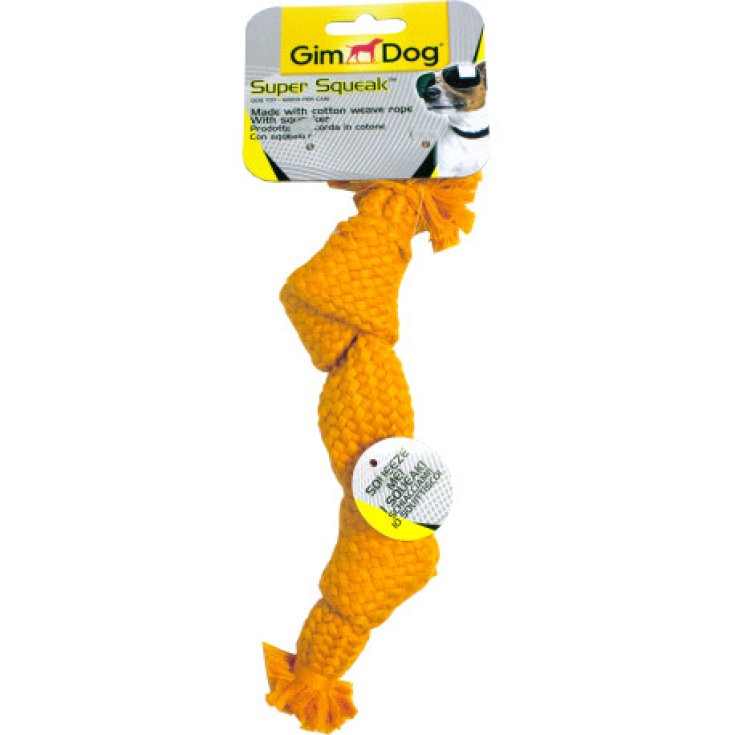 Gimdog Supersqueak Corda Pollo 9cm Gioco per Cani