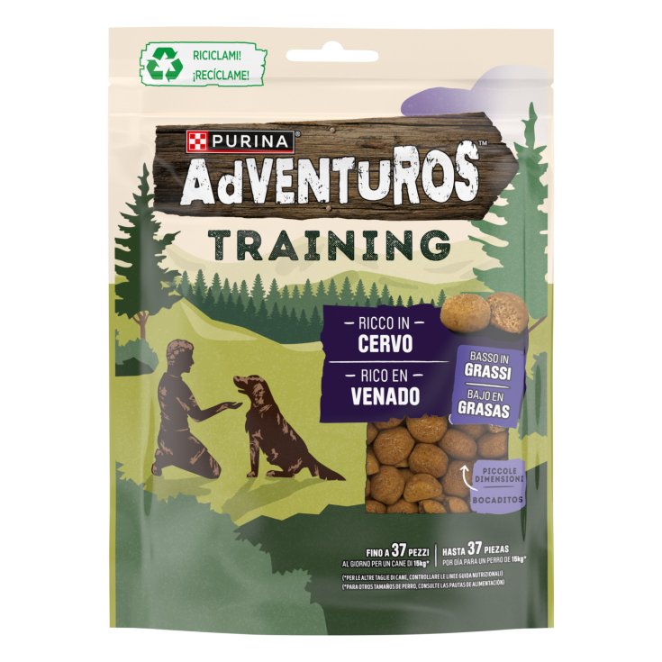 Nestl&eacute; Adventuros Training Cervo, Snack per Cani, 115 g