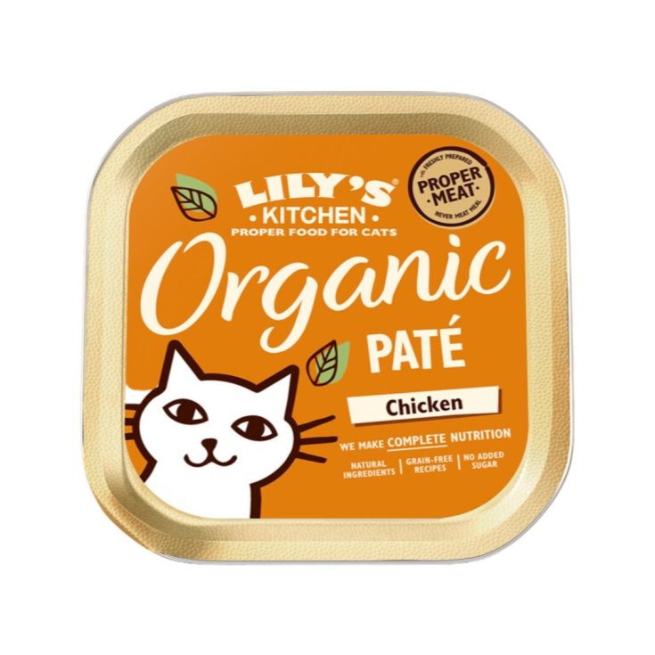Lily's Kitchen Pat&egrave; di Pollo Biologico per Gatti 85g