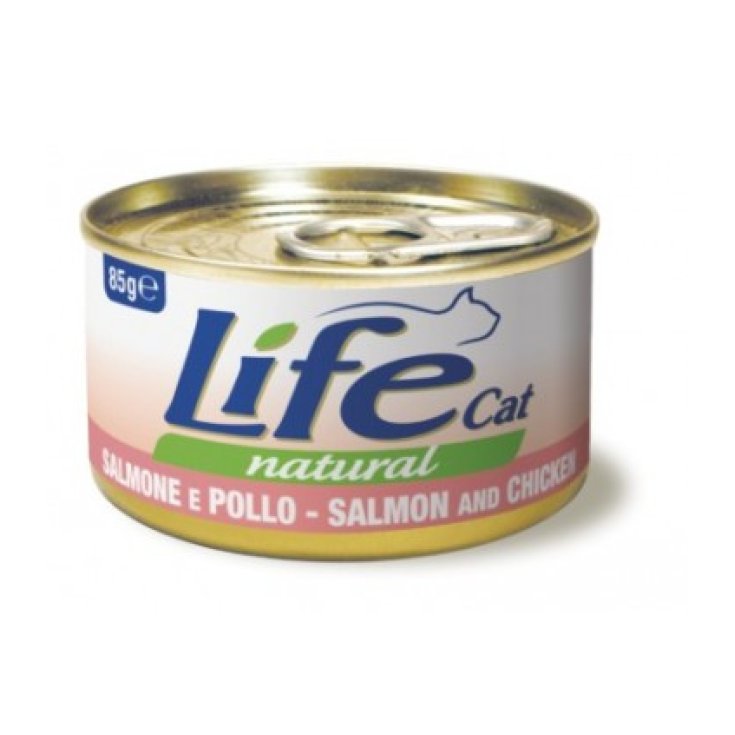 Life Pet Care Salmone e Pollo Alimento Gatti 85g