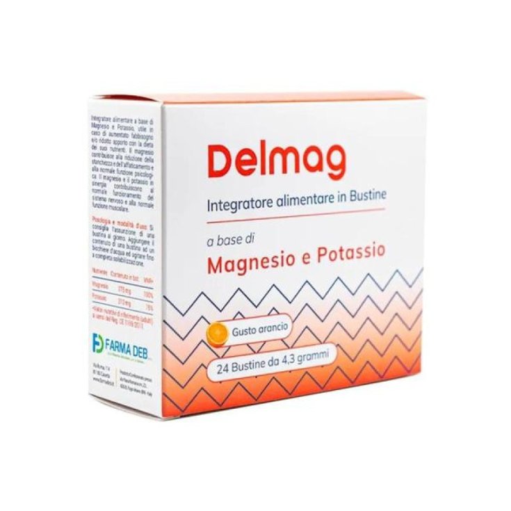 Farma Deb Srl Integratore Magnesio e Potassio - 24 Bustine