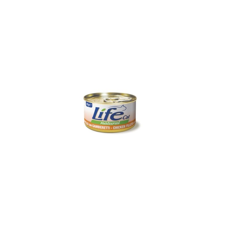 Life Cat Natural Filetti di Pollo con Gamberetti - 85GR
