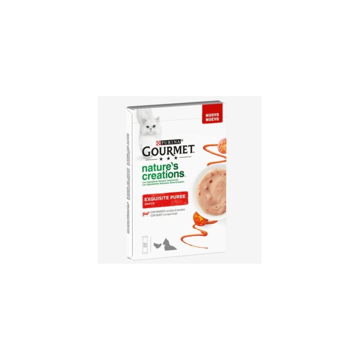 Gourmet Nature&rsquo;s Creations Exquisite Puree Manzo e Pomodoro - 10GR