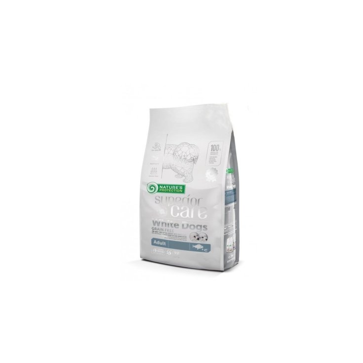 NP SC WHITE DOG GF FISH A/M-LARGE 1.5KG