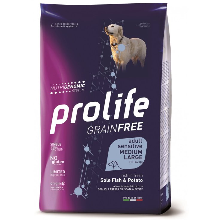 Grain Free Adult Medium/Large Sensitive Sole Fish & Potato - 2,50KG