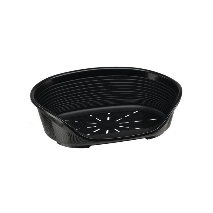 Cuccia in Plastica Siesta Deluxe Nero - Mis. 8 - L 82 x W 59,5 x H 25