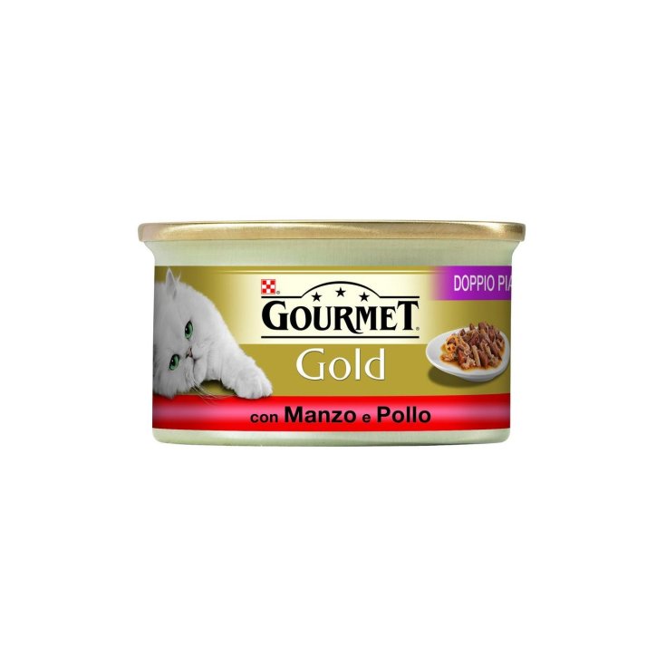 Gourmet Gold Doppio Piacere con Manzo e Pollo - 85GR