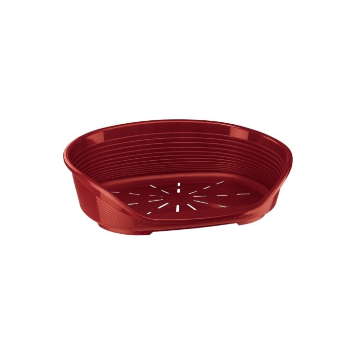 Cuccia in Plastica Siesta Deluxe Bordeaux - N&deg;6 - L 70,5 x W 52 x H 23,5 Cm