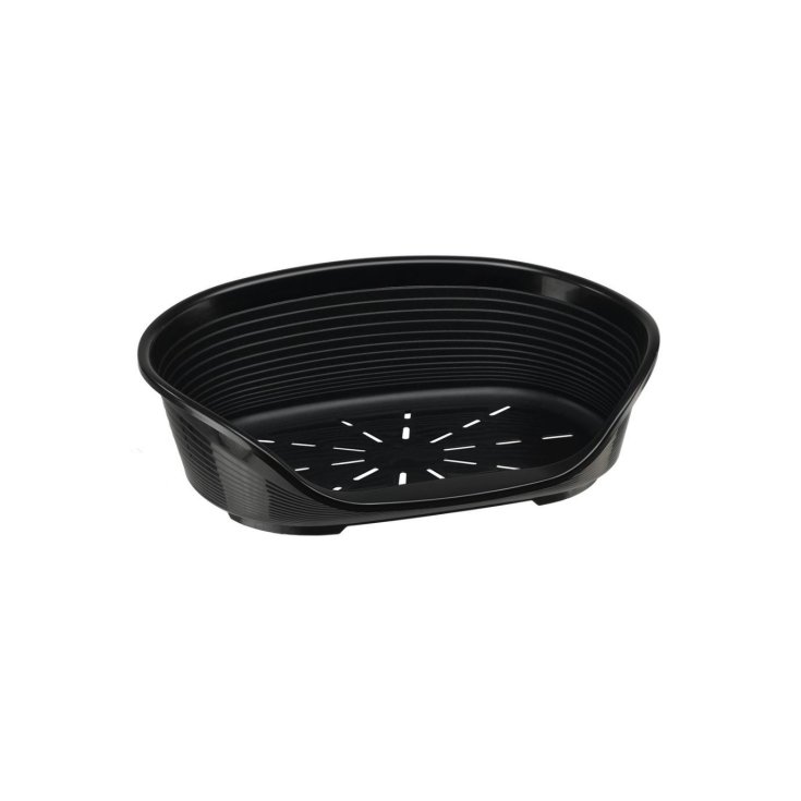 Cuccia in Plastica Siesta Deluxe Nero - Mis. 6 - 70,5 x 52 x h 23,5