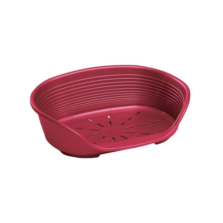 Cuccia in Plastica Siesta Deluxe Bordeaux - N&deg;2 -L 49 x W 36 x H 17,5 Cm