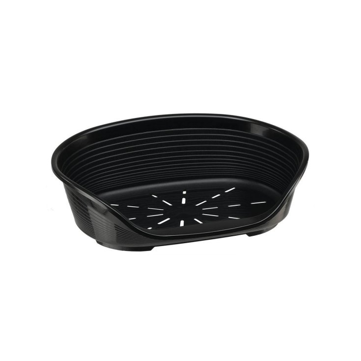 Cuccia in Plastica Siesta Deluxe Nero - Mis. 4 - L 61,5 x W 45 x H 21,5