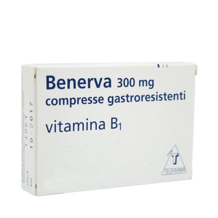 Benerva Vitamina B1 20 Compresse 300mg Benerva Vitamina B1 20 Compresse 300mg