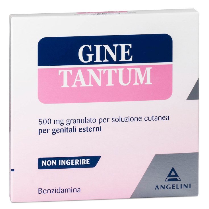 Angelini Ginetantum 500mg Granulato Per Soluzione Cutanea 10 Bustine Vaginali