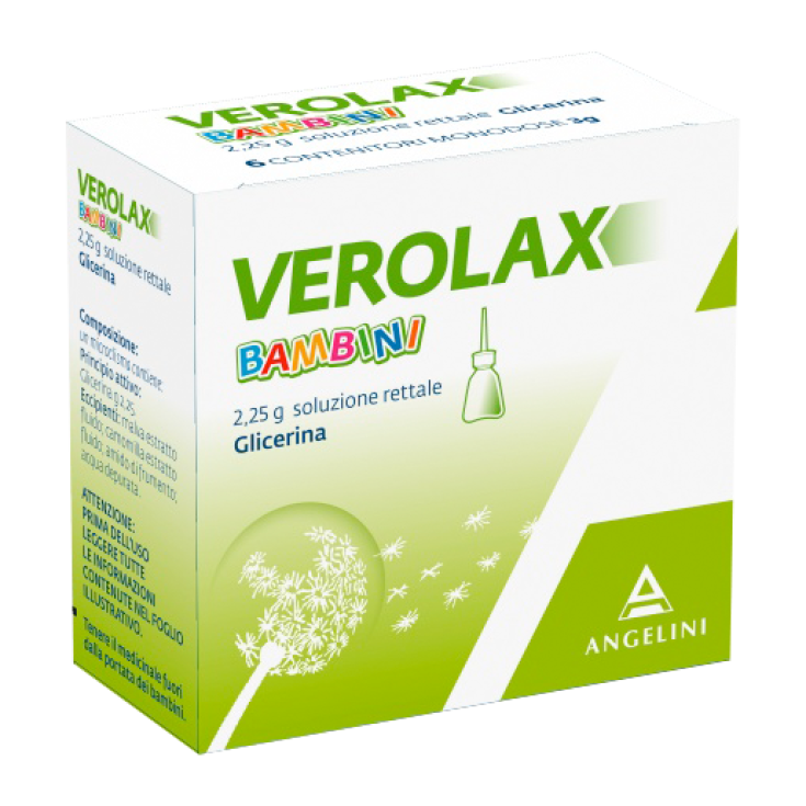 Angelini Verolax Soluzione Rettale Bambini 6 Microclismi