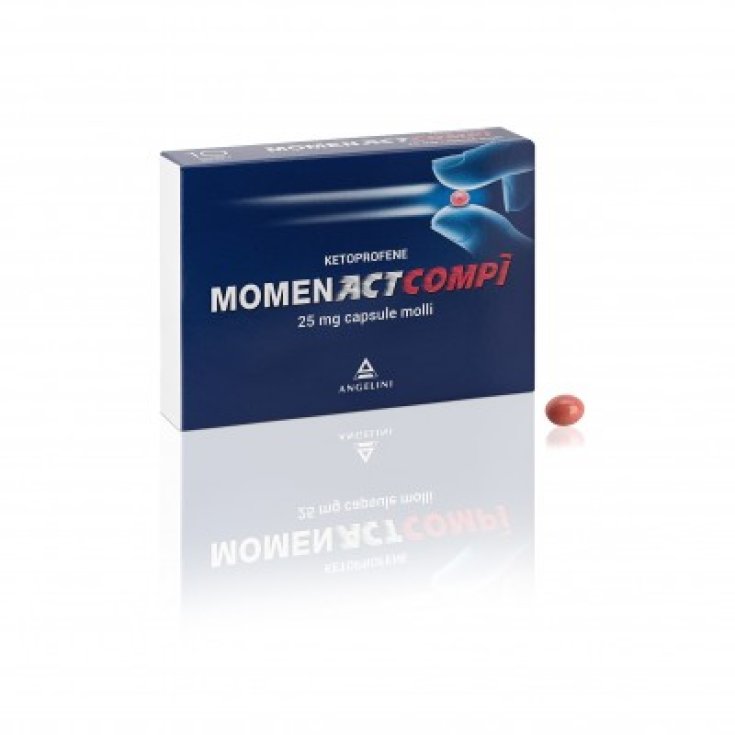 Angelini Momen Act Comp&igrave; Ketoprofene 10 Capsule Molli 25mg
