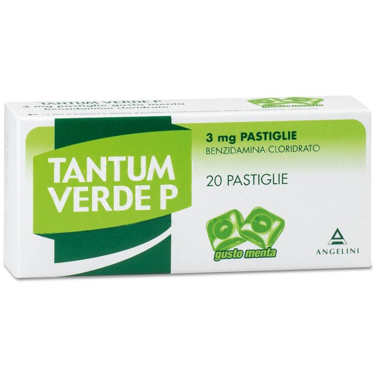 Angelini Tantum Verde P 3mg Gusto Menta 20 Pastiglie
