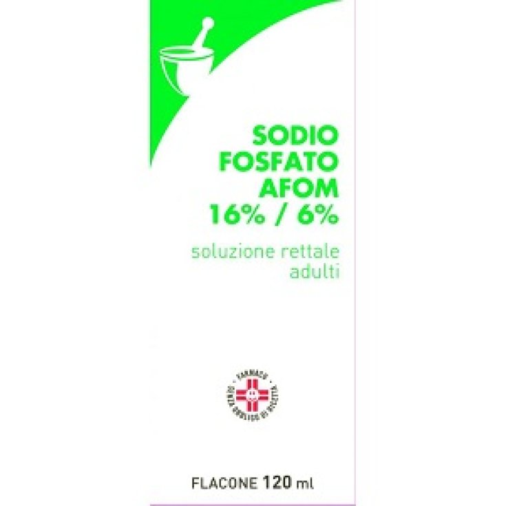 Fosfato Sodico AFOM 16% + 6% Soluzione Rettale 120ml