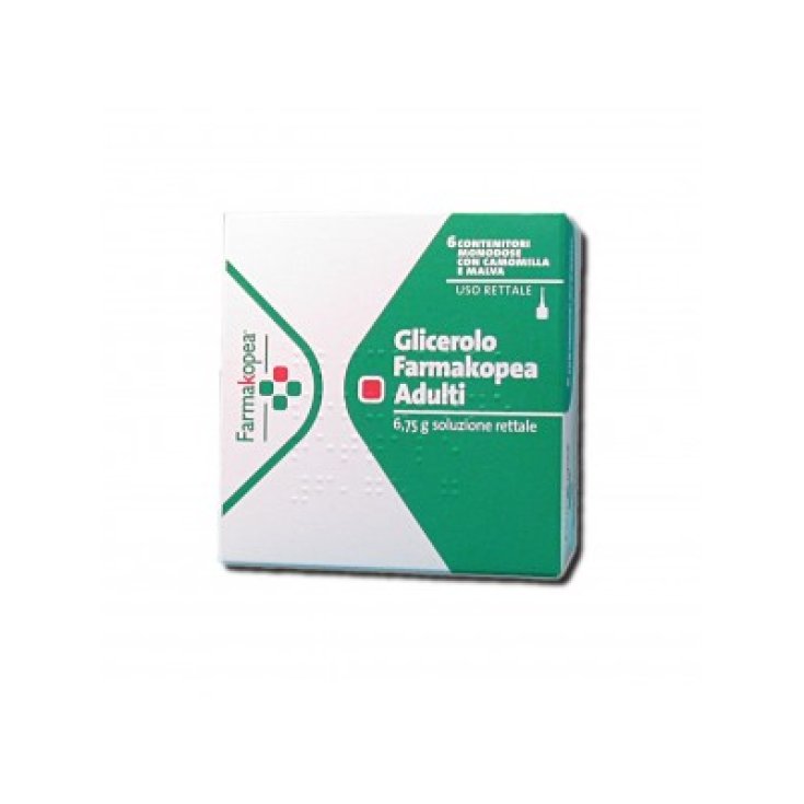 Glicerolo Farmakopea 6,75g Adulti Soluzione Rettale 6 Contenitori Monodose