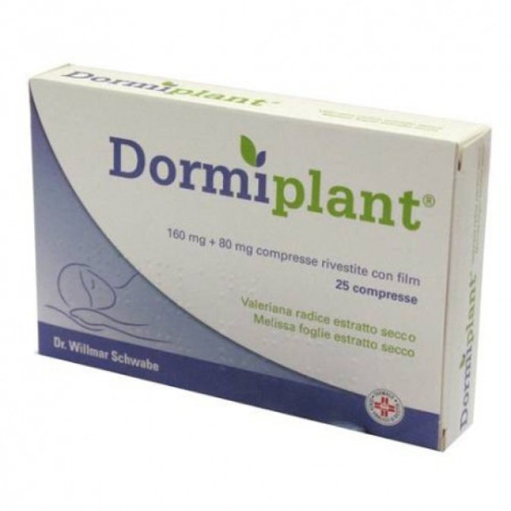 Dr Willmar Schwabe Dormiplant 160mg+80mg Blando Sedativo Per Favorire Il Riposo Notturno 25 Compresse Rivestite