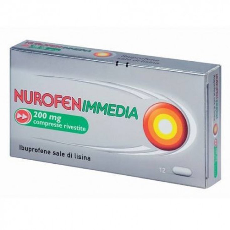 NurofenImmedia Ibuprofene 200mg 12 Compresse Rivestite