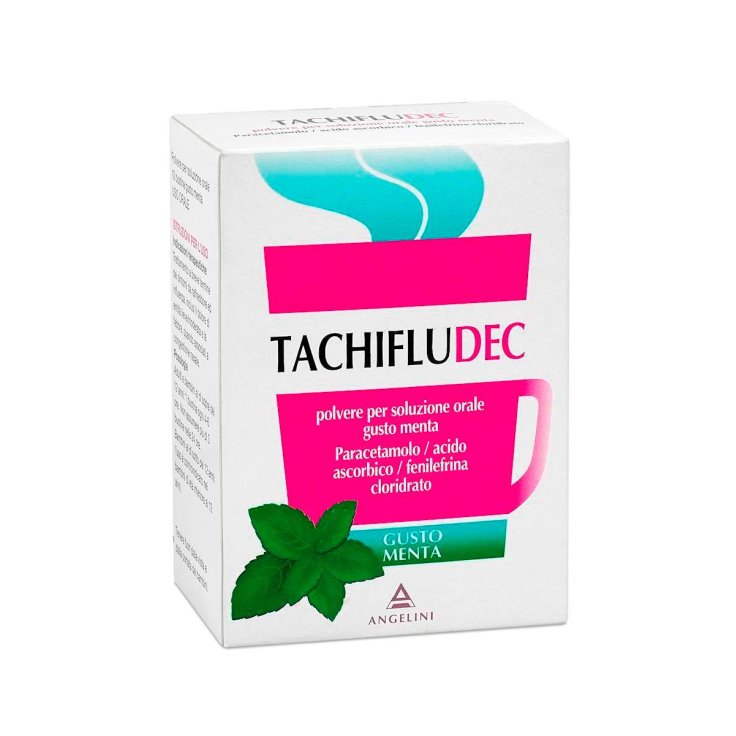 TachifluDEC Angelini Polvere Per Soluzione Orale Gusto Menta 10 Bustine