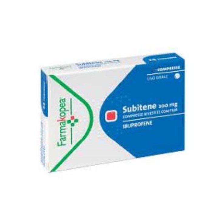 Farmakopea Subitene 200mg Ibuprofene 12 Compresse Rivestite Farmakopea Subitene 200mg Ibuprofene 12 Compresse Rivestite